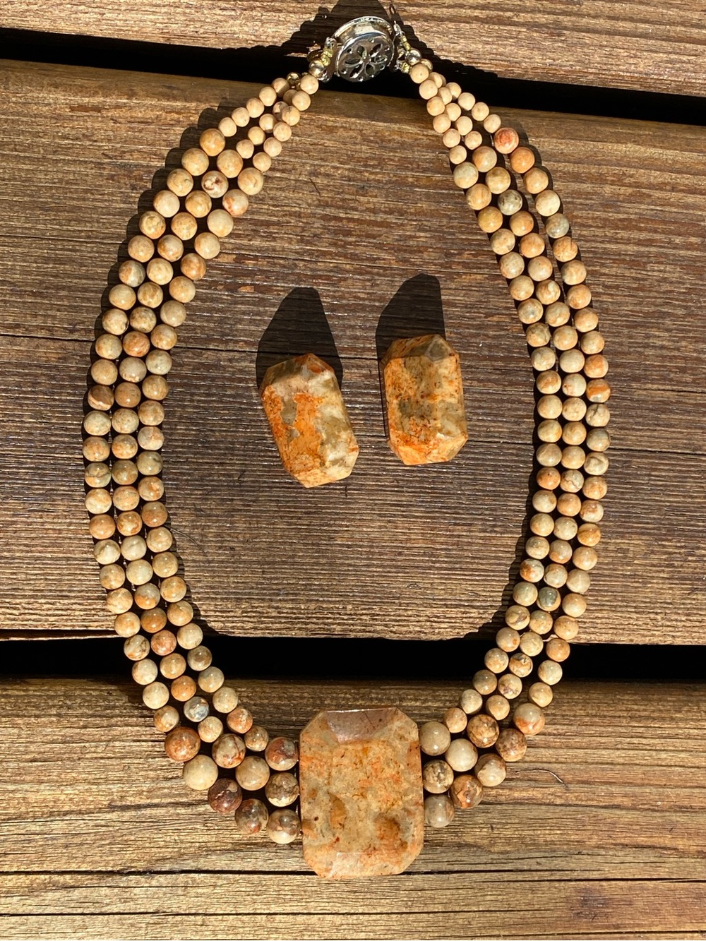 Vintage Karla Jordan Necklace and Earring Set